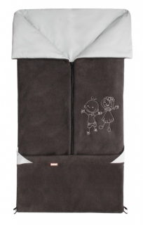 Fusak do kočárku Emitex Fanda 2v1 fleece + bavlna