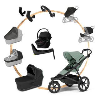 Thule Urban Glide 3 Set Max Mist Green s autosedačkou Maple