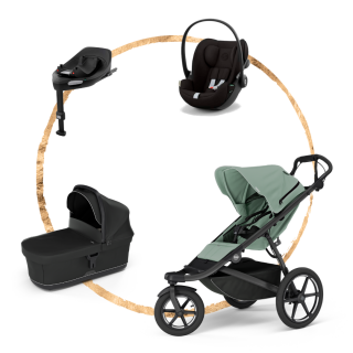 AKČNÍ SET Thule Urban Glide 3 Mist Green + autosedačka Cybex Cloud G