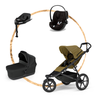 AKČNÍ SET Thule Urban Glide 3 Nutria Green + autosedačka Cybex Cloud G