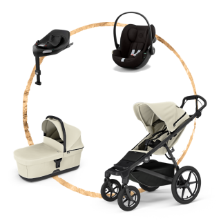 AKČNÍ SET Thule Urban Glide 4 Soft Beige + autosedačka Cybex Cloud G