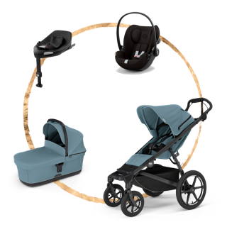 AKČNÍ SET Thule Urban Glide 4 Mid Blue + autosedačka Cybex Cloud G