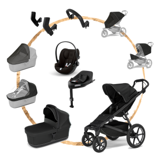 AKČNÍ SET KOMPLET Thule Urban Glide 4 Black s autosedačkou Cloud G