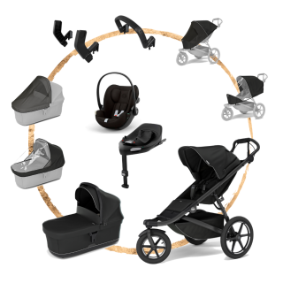 AKČNÍ SET KOMPLET Thule Urban Glide 3 Black s autosedačkou Cloud G