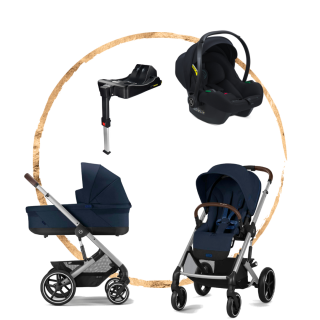 AKČNÍ SET Cybex Balios S Lux Ocean Blue s autosedačkou Avionaut Cosmo Smart Black