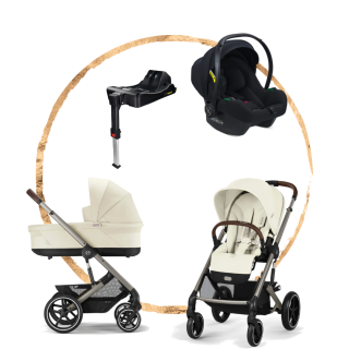 AKČNÍ SET Cybex Balios S Lux Seashell Beige s autosedačkou Avionaut Cosmo Smart Black