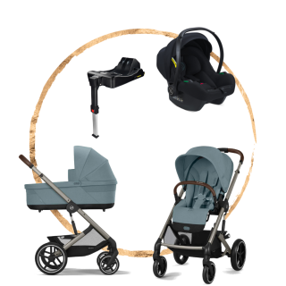 AKČNÍ SET Cybex Balios S Lux Stormy Blue s autosedačkou Avionaut Cosmo Smart Black