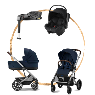 AKČNÍ SET Cybex Balios S Lux Ocean Blue s autosedačkou Britax Baby-Safe Core Black