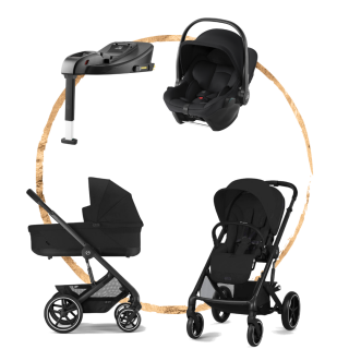 AKČNÍ SET Cybex Balios S Lux Moon Black s autosedačkou Britax Baby-Safe Core Black