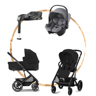 AKČNÍ SET Cybex Balios S Lux Moon Black s autosedačkou Britax Baby-Safe Core Grey