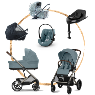 AKČNÍ SET Cybex Balios S Lux Stormy Blue s autosedačkou Cloud G i-Size Plus
