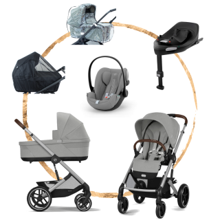 AKČNÍ SET Cybex Balios S Lux Stone Grey s autosedačkou Cloud G i-Size Plus