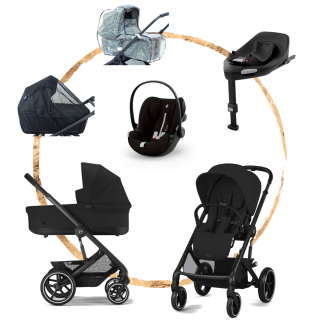 AKČNÍ SET Cybex Balios S Lux Moon Black s autosedačkou Cloud G i-Size Plus