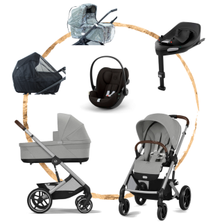 AKČNÍ SET Cybex Balios S Lux Stone Grey s autosedačkou Cloud G i-Size