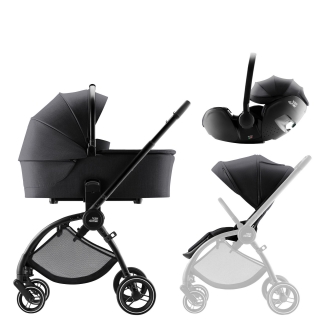 Set kočárek Rio + hluboká korba + autosedsačka Baby-Safe PRO Style