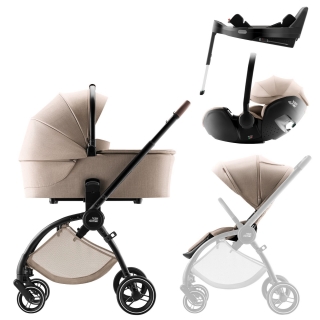Set kočárek Rio + hluboká korba + autosedsačka Baby-Safe PRO Style + Vario Base 5Z