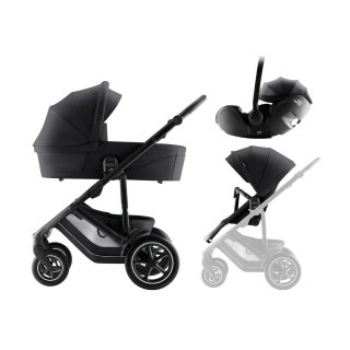 Set kočárek Smile 5Z + hluboká korba + autosedačka Baby-Safe PRO Style