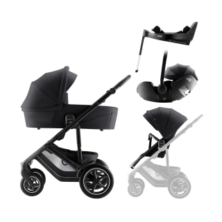 Set kočárek Smile 5Z + hluboká korba + autosedačka Baby-Safe PRO + Vario Base 5Z Style
