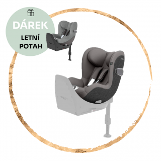 Autosedačka Cybex Sirona T i-Size Comfort Mirage Grey + letní potah ZDARMA