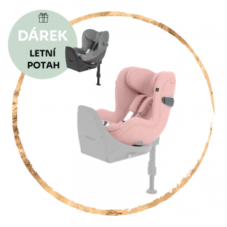 Autosedačka Cybex Sirona T i-Size Plus Peach Pink + letní potah ZDARMA