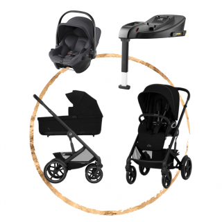 AKČNÍ SET Cybex Talos Lux Moon Black s autosedačkou Britax Baby-Safe Core Midnight Grey