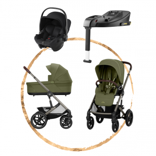 AKČNÍ SET Cybex Talos Lux Moss Green s autosedačkou Britax Baby-Safe Core Black