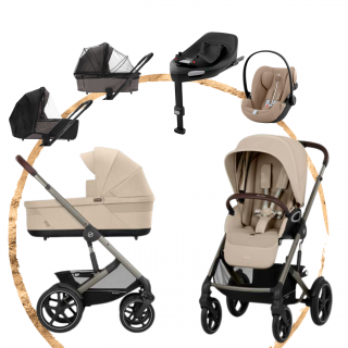 AKČNÍ SET Komplet Cybex Talos Lux Almond Beige s autosedačkou Cloud G i-Size Plus