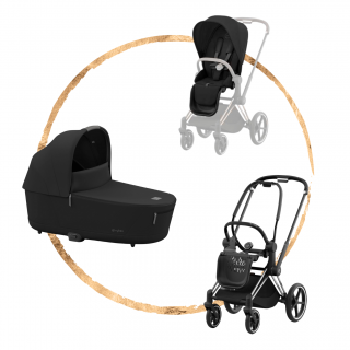 Kombinovaný kočárek Cybex Priam Chrome Black Sepia Black