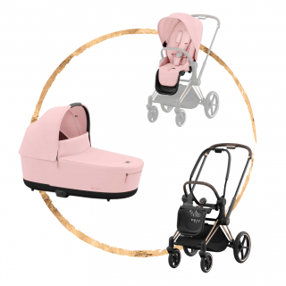Kombinovaný kočárek Cybex Priam Rosegold Peach Pink