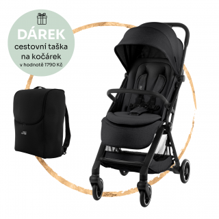 Cestovní kočárek Britax Römer Flylite Carbon Black + cestovní taška jako DÁREK