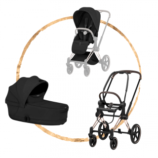 Kombinovaný kočárek Cybex Priam Style Rosegold Sepia Black