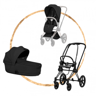 Kombinovaný kočárek Cybex Priam Style Matt Black Sepia Black