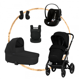 AKČNÍ SET S Cybex Talos S Lux Moon Black + nosítko Amya