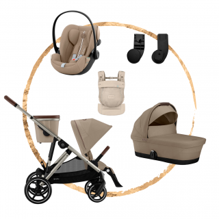 AKČNÍ SET S Cybex Gazelle S Almond Beige + nosítko Amya