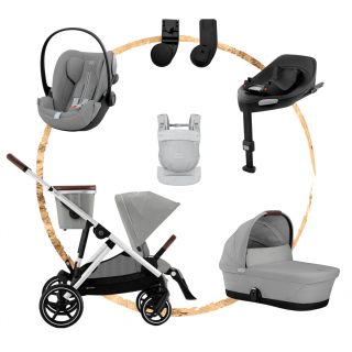 AKČNÍ SET M Cybex Gazelle S Stone Grey + nosítko Amya