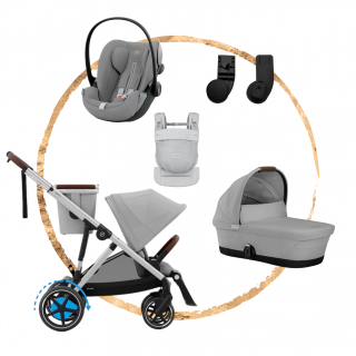 AKČNÍ SET S Cybex eGazelle S Stone Grey + nosítko Amya