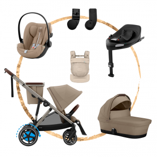 AKČNÍ SET M Cybex eGazelle S Almond Beige + nosítko Amya