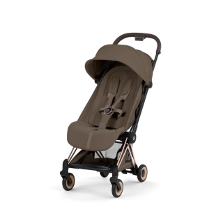 Cestovní kočárek Cybex Coya Style Rosegold Coconut Brown