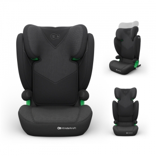 Autosedačka Kinderkraft Junior Fix 2 Plus Black