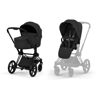 Kombinovaný kočárek Cybex Priam 2026 Comfort Matt Black Sepia Black