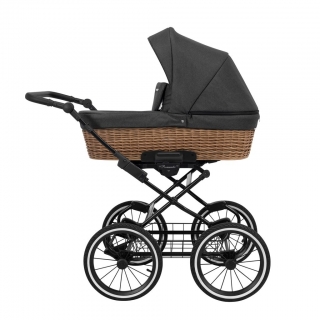 Hluboký kočárek Kunert Romantic Classic Black 08