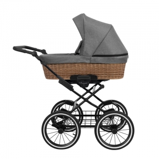 Hluboký kočárek Kunert Romantic Classic Black 06