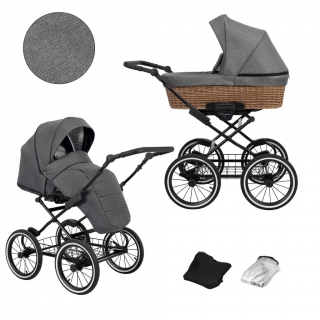 Kombinovaný kočárek Kunert Romantic Classic Black 06