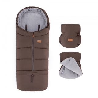 Petite&Mars Set zimní fusak Jibot + rukavice na kočárek Jasie