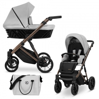 Kombinovaný kočárek Kunert Ivento Chocolate 06 Dove Grey