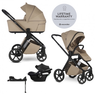 Kombinovaný kočárek Easywalker Zoey Go + Cybex Aton B2 + Base One