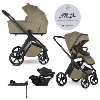 Kombinovaný kočárek Easywalker Zoey Go + Cybex Aton B2 + Base One