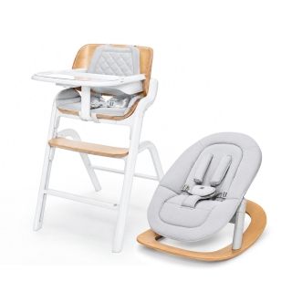 Dětská židlička Zopa Inspira 2 + novorozenecký set + houpací základna Creamy Natur