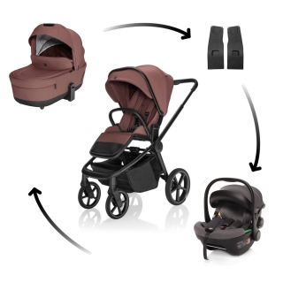 Kombinovaný kočárek Zopa Move Cross 5X Amber Brown + autosedačka XM Plus i-Size