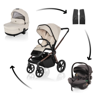 Kombinovaný kočárek Zopa Move Cross 5X Quartz Beige + autosedačka XM Plus i-Size